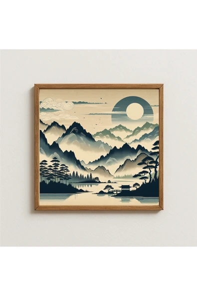 GARDEN ART HOME Ikigai Tablo Gri ürün görseli 1
