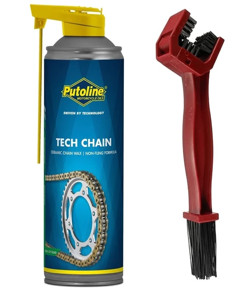 putoline 500 ML AEROSOL PUTOLİNE TECH CHAİN ZİNCİR YAĞI + TEMİZLEME FIRÇASI ürün görseli 1