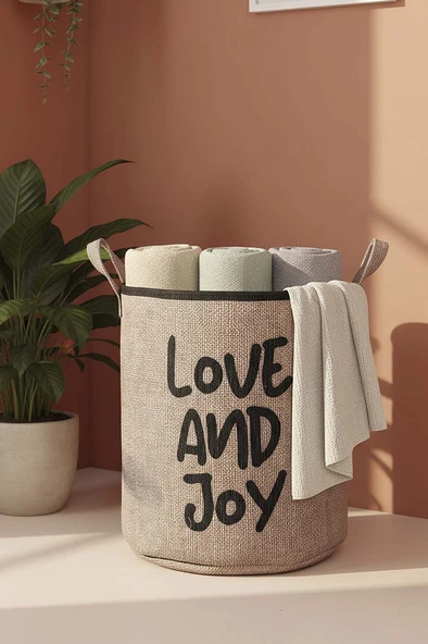 Love and Joy Çamaşır Sepeti ürün görseli 1