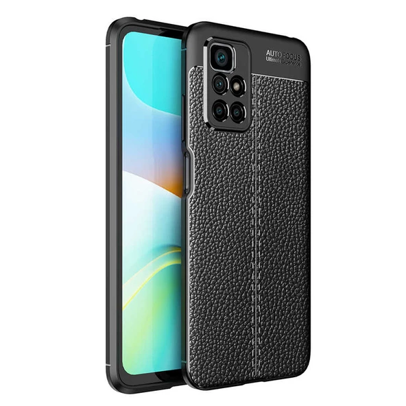 Gpack Xiaomi Redmi Note 11 4G Kılıf Niss Silikon Deri Görünümlü Kamera KorumalıNano Glass ürün görseli 1