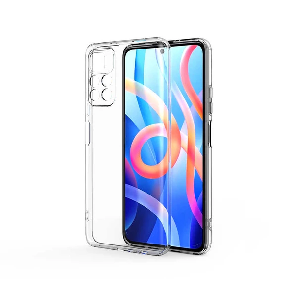 Gpack Xiaomi Poco M4 Pro 5G Kılıf Süper Silikon Kamera Korumalı Şeffaf ürün görseli 1