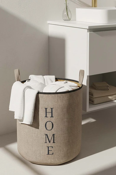 Home Yazılı Çamaşır Sepeti - Resim 2