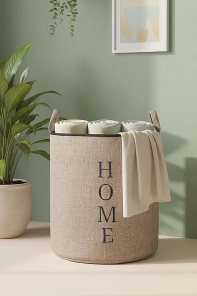 Home Yazılı Çamaşır Sepeti ürün görseli 1