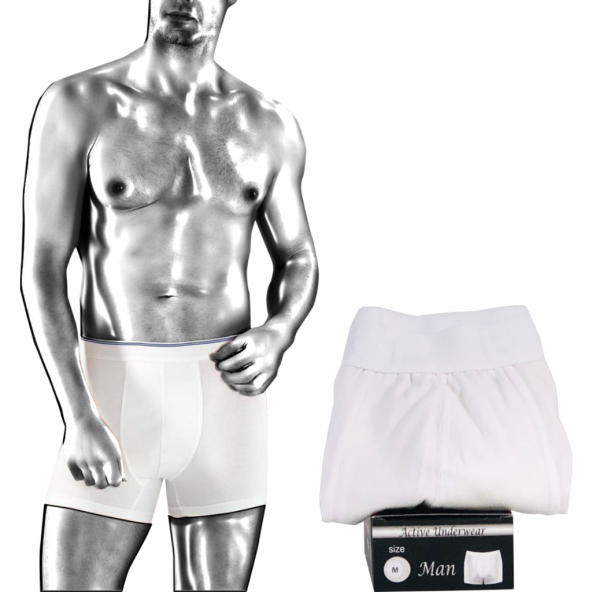 Dr N Silver Gümüşlü Erkek Boxer (2 Adet)  XL - Resim 3
