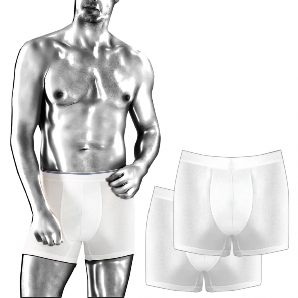 Dr N Silver Gümüşlü Erkek Boxer (2 Adet)  XL - Resim 5