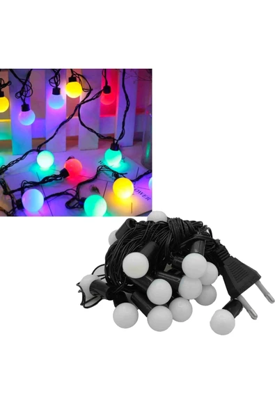 5 Metre Boncuk Top Led Işık Fişli (RGB) ürün görseli 1