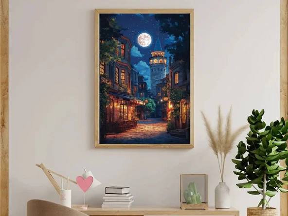 Anatolian 500 Parça Dolunayda Galata Puzzle - Resim 3