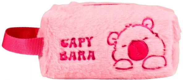 Capybara 5252 Pembe Saplı Peluş Kalemlik - Kalem Kutusu - Kız Çocuk ürün görseli 1