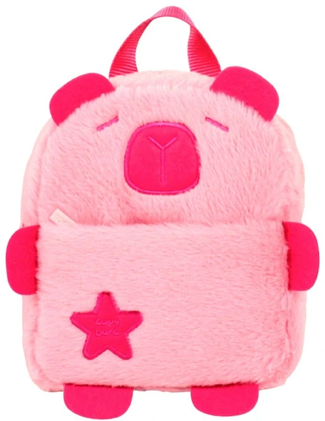 Capybara 5249 Pembe Günlük Peluş Sırt Çantası - Kız Çocuk ürün görseli 1
