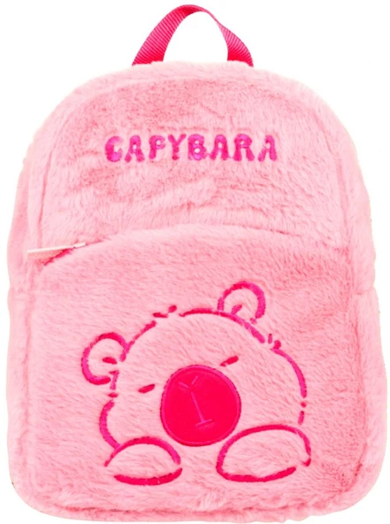 Capybara 5251 Pembe Peluş Anaokulu ve Günlük Sırt Çantası - Kız Çocuk ürün görseli 1