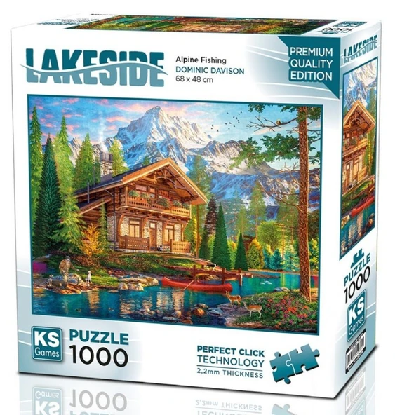 KS Games 1000 Parçalık Dominic Davison Alpine Fishing Balıkçı Puzzle - 20815 ürün görseli 1