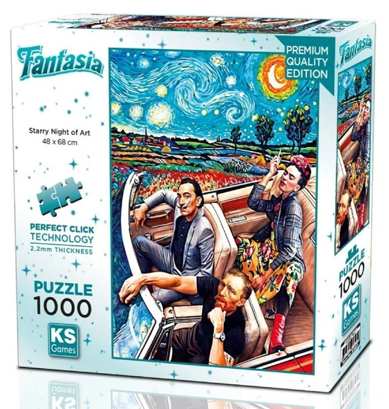 KS Games 1000 Parça Sanatın Yıldızlı Gecesi Puzzle - 20823 ürün görseli 1