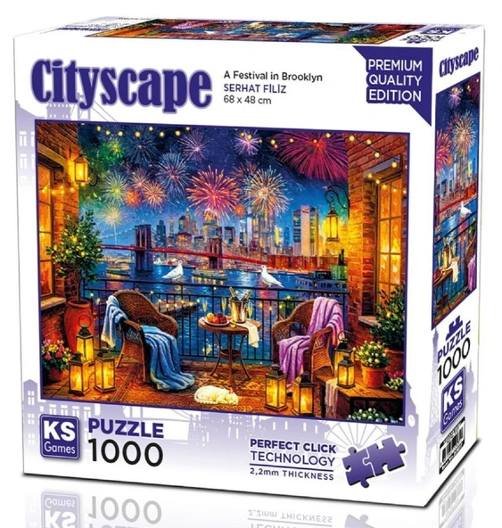 KS Games 1000 Parçalık Brooklyn'de Bir Festival Yetişkin Puzzle - Serhat Filiz - 20837 ürün görseli 1