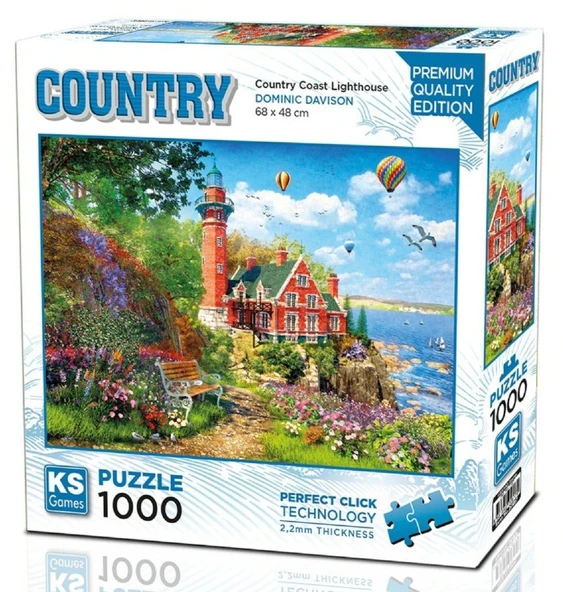 KS Games 1000 Parçalık Country Coast Lighthouse Deniz Feneri Puzzle - 20817 - Dominic Davison ürün görseli 1