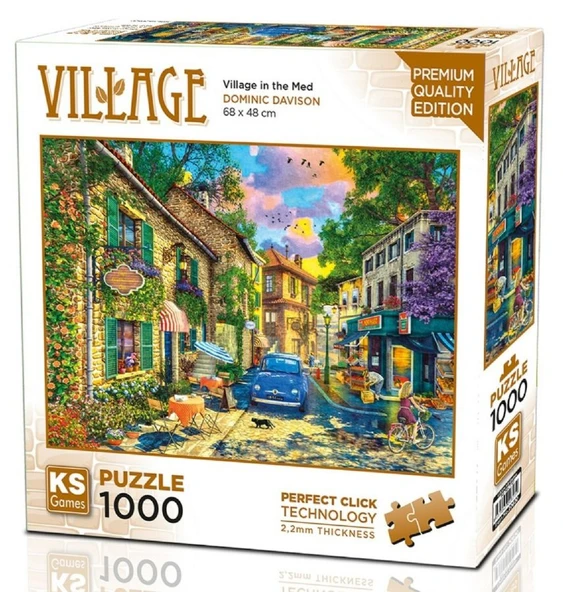 KS Games 20820 Puzzle - Akdeniz'de Bir Köy Manzarası Puzzle - Dominic Davison ürün görseli 1