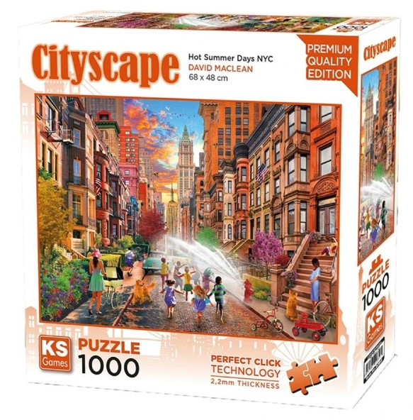 KS Games 1000 Parça New York'da Sıcak Yaz Günleri Puzzle - Davis Maclean - 20813 ürün görseli 1