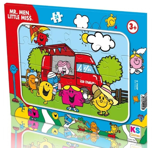 KS Games Mr Men Lisanslı Kız ve Erkek Çocuk 24 Parça Çerçeveli (Frame) Puzzle - MRMEN704-1 ürün görseli 1