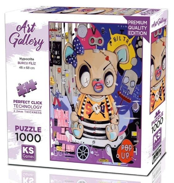 KS Games 1000 Parça İkiyüzlü (Hypocrite) Puzzle - Burcu Filiz - 20858 ürün görseli 1