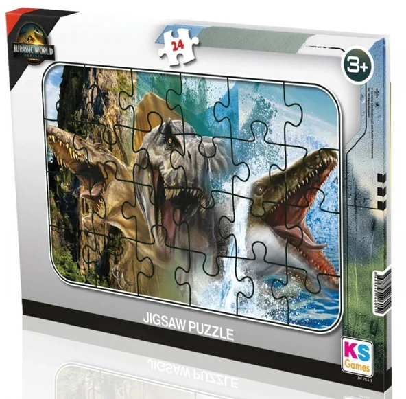 KS Games Erkek Çocuk 24 Parçalı Frame Puzzle - Jurrasic World Rebirth - JW704-1 - 3 Yaş Üzeri ürün görseli 1