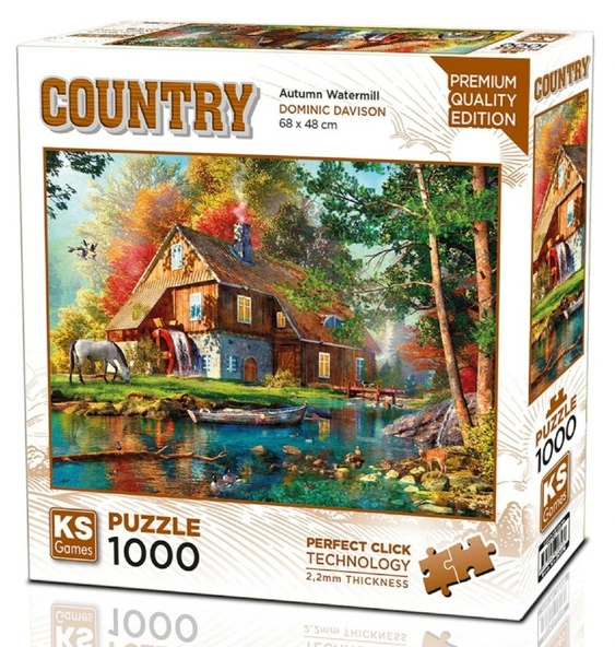 KS Games 1000 Parça Sonbaharda Su Değirmeni Puzzle - Dominic Davison - 20816 ürün görseli 1