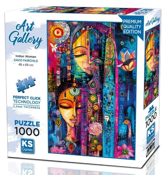 KS Games 1000 Parçalık Indian Woman - Hintli Kadınlar Puzzle/Yapboz - 20851 - David Fairchild ürün görseli 1