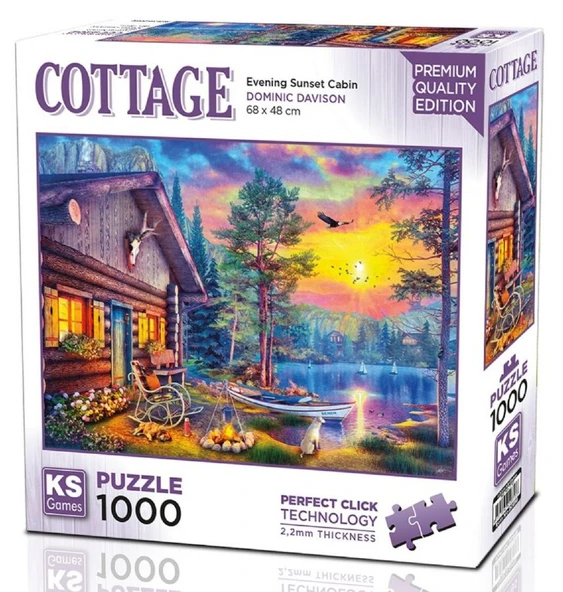 KS Games Akşam Günbatımı Kulübesi Puzzle - Dominic Davison - 20818 - Evening Sunset Cabin ürün görseli 1