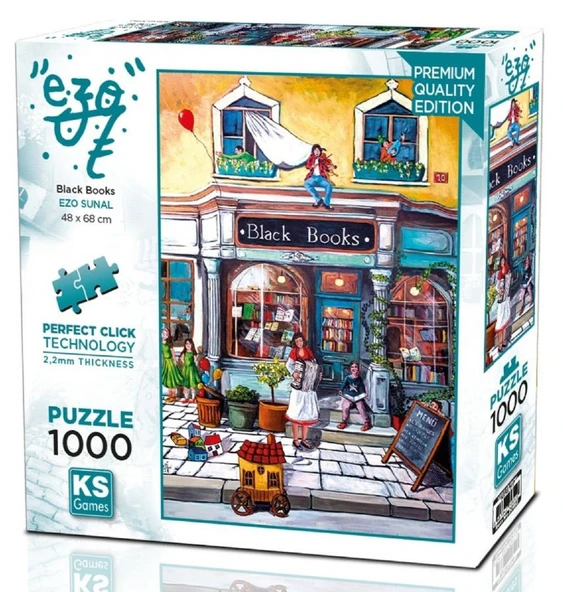 KS Games 1000 Parçalık Ezo Sunal Black Books Puzzle - 20852 ürün görseli 1