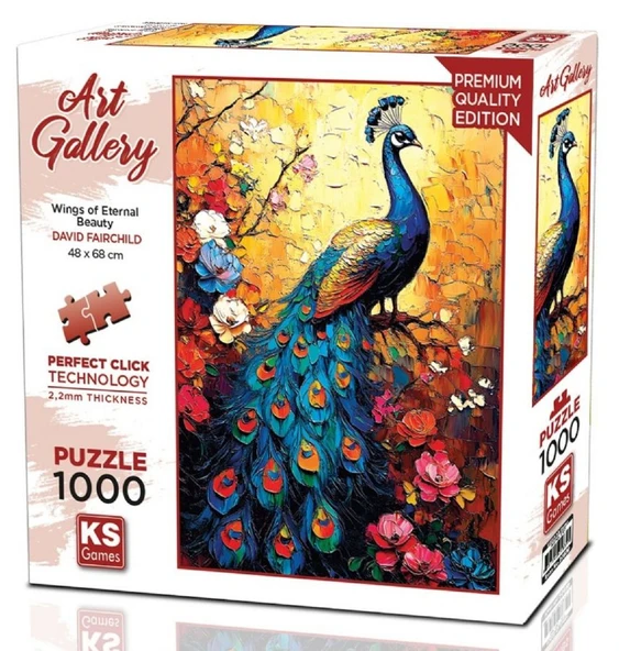 KS Games 1000 Parça Sonsuz Güzelliğin Kanatları Puzzle - David Fairchild - 20839 ürün görseli 1