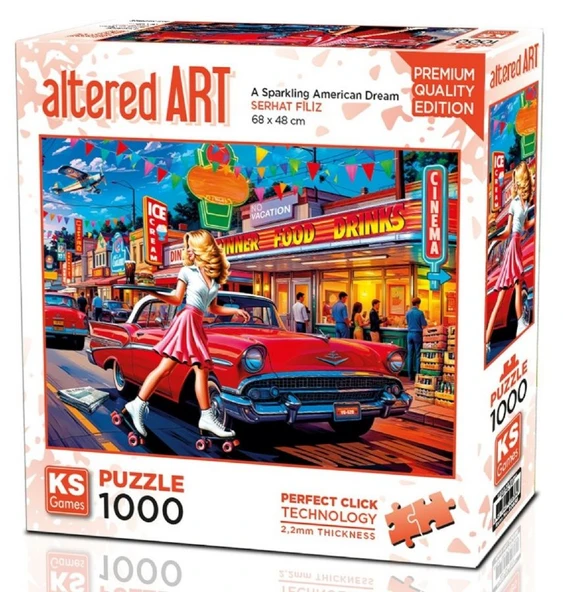 KS Games 1000 Parça Işıklı Bir Amerikan Rüyası Puzzle - 20838 - Serhat Filiz ürün görseli 1