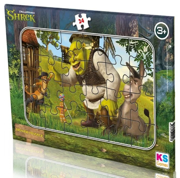 KS Games 24 Parçalık Shrek Frame Puzzle - Erkek Çocuk - Sh704-1 - 3 Yaş Üzeri ürün görseli 1