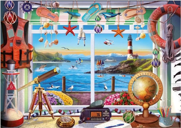 Educa Puzzle 20256 - 1000 Liman Hayatı Puzzle - Life in The Harbor ürün görseli 1