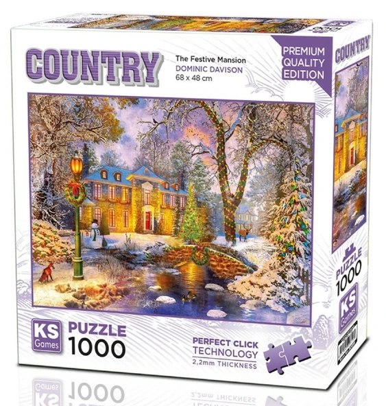 KS Games 1000 Parçalık The Festive Mansion Puzzle - Dominic Davison - 20819 ürün görseli 1