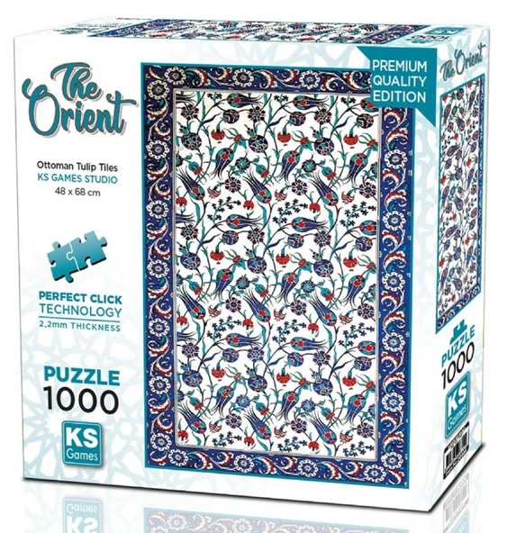 KS Games 1000 Parça Osmanlı Lale Desenli Çinileri Puzzle - 20844 ürün görseli 1