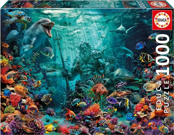 Educa Puzzle Yapboz 1000 Parça - Poseidon Mercan Resifi - 20174 - Poseidon Coral Reef ürün görseli 1