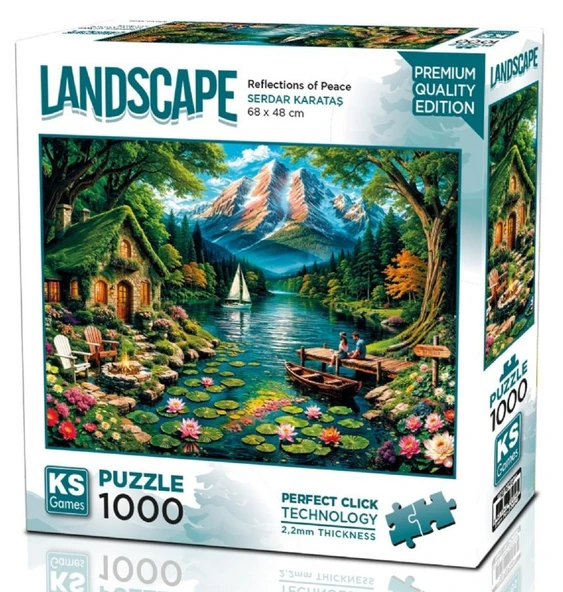 KS Games 1000 Parçalık İç Huzurun Yansıması Manzara Puzzle - 20856 - Serdar Karataş ürün görseli 1