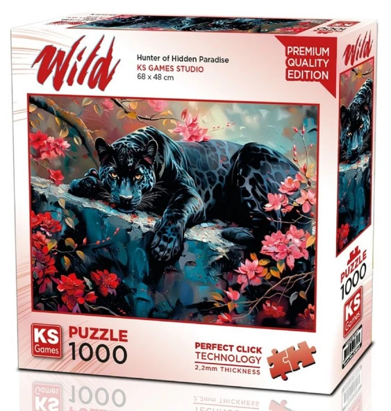 KS Games 1000 Parça Gizli Cennetin Avcısı Puzzle - 20842 - Siyah Panter ürün görseli 1