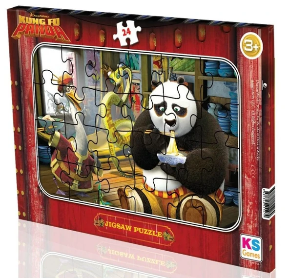 KS Games 3 Yaş Üzeri Erkek Çocuk Kung Fu Panda Frame Puzzle/Yapboz - 24 Parça - KP704-1 ürün görseli 1