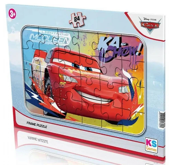 KS Games Erkek Çocuk Disney Arabalar Lisanslı 24 Parça Frame Puzzle - CR704 - 3 Yaş Üzeri ürün görseli 1