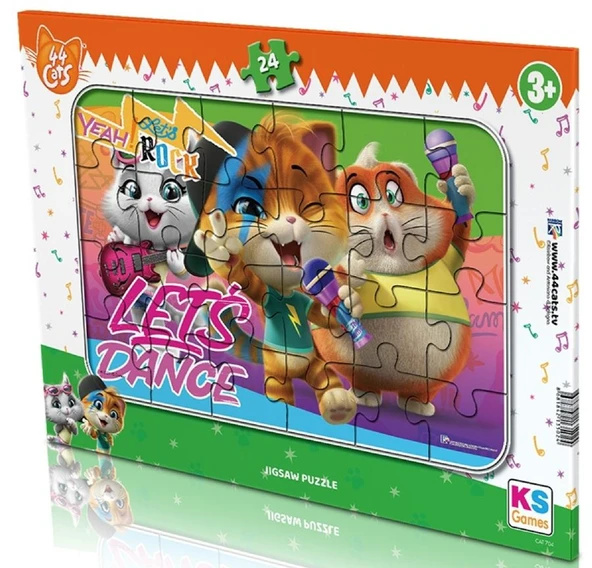 KS Games 24 Parça 44 CAT Lisanslı Kız Çocuk Frame Puzzle - CAT704 - 3 Yaş Üzeri ürün görseli 1