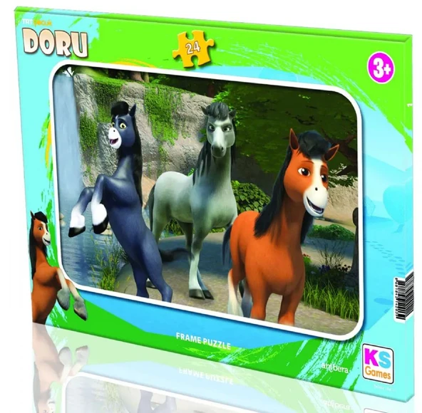 KS Games TRT Doru Lisanslı 24 Parça Çerçeveli Puzzle/Yapboz - 3 Yaş üzeri - DORU704-1 ürün görseli 1