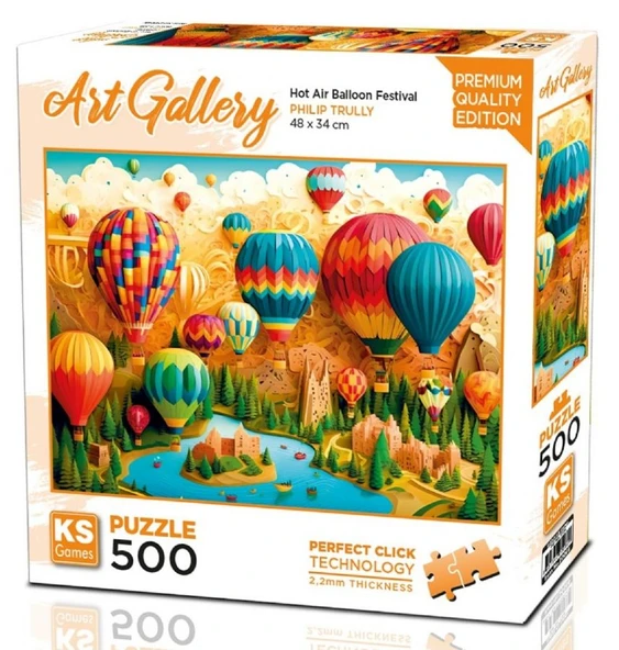 KS Games 500 Parça Sıcak Hava Balonu Festivali Puzzle  - Philip Trulley - 20086 ürün görseli 1