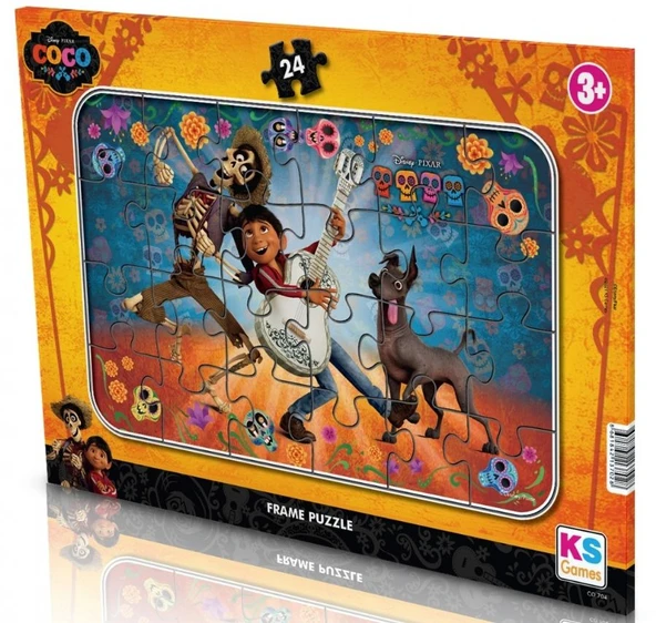 KS Games Erkek Çocuk 24 Parça Disney Pixar Coco Puzzle - 3 Yaş Üzeri - CO704 ürün görseli 1