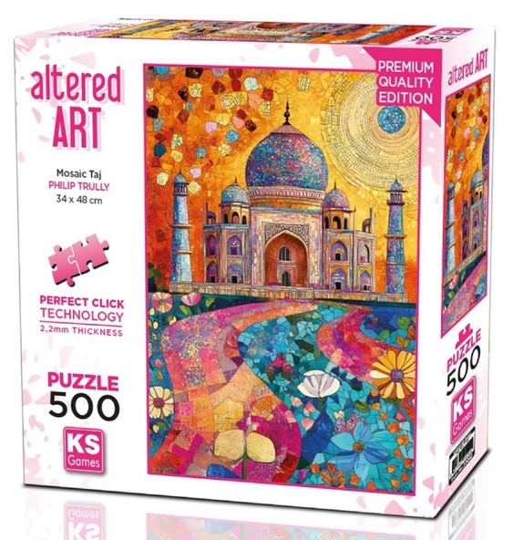 KS Games 500 Parça Mosaic Tac Mahal (Mosaic Taj) Puzzle - Philip Trulley - 20092 ürün görseli 1