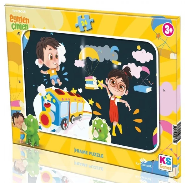 KS Games 24 Parça Çerçeveli (Frame) Yapboz - TRT Eymen İle Çimen - EC704-1 ürün görseli 1