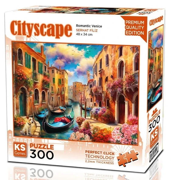 KS Games 300 Parça Romantik Venedik Puzzle - Serhat Filiz - 16259 ürün görseli 1