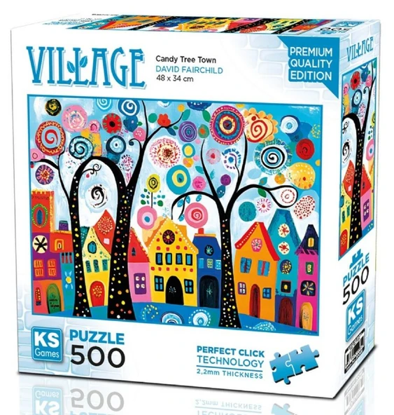 KS Games 500 Parçalık Şeker Ağacı Kasabası Puzzle - David Fairchild - 20085 ürün görseli 1