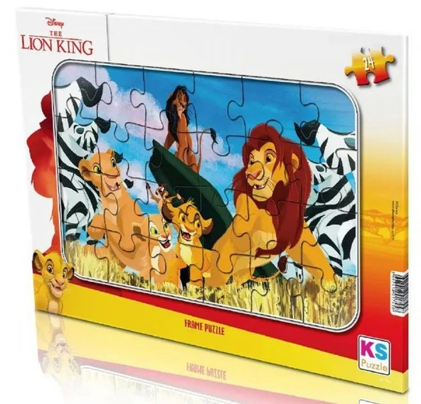 KS Games 24 Parça Lion King Aslan Kral Lisanslı Erkek Çocuk Frame Puzzle - LK704 - 3 Yaş Üzeri ürün görseli 1