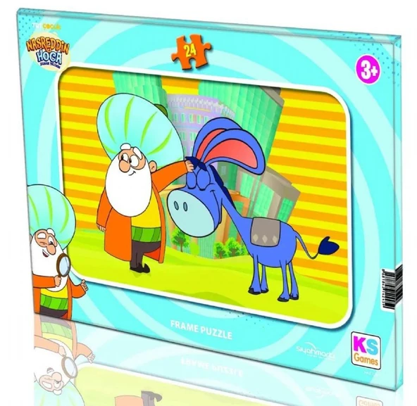 KS Games 24 Parça TRT Nasreddin Hoca ve Eşeği Frame Çerçeveli Puzzle NAS704 ürün görseli 1