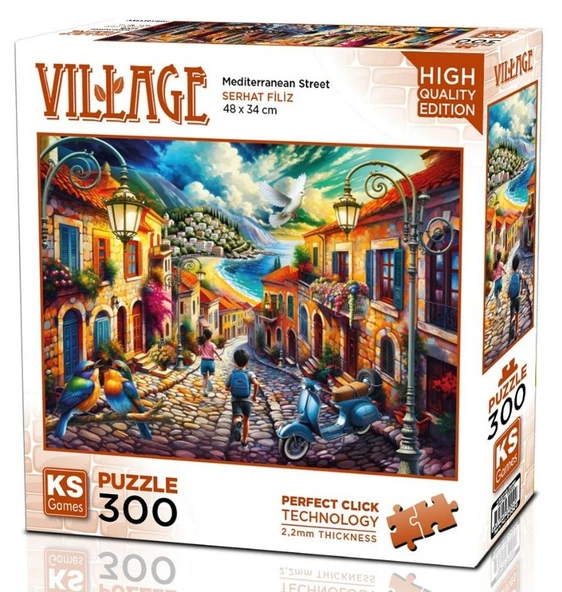 KS Games 300 Parça Bir AKdeniz Sokağı Puzzle/Yapboz - 19260 - Serhat Filiz ürün görseli 1