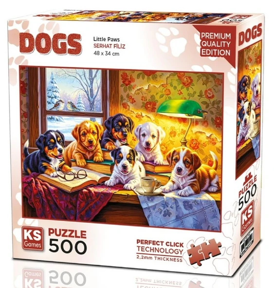 KS Games Sevimli Patiler Puzzle - 500 Parça - Little Paws - Serhat Filiz - 20091 ürün görseli 1